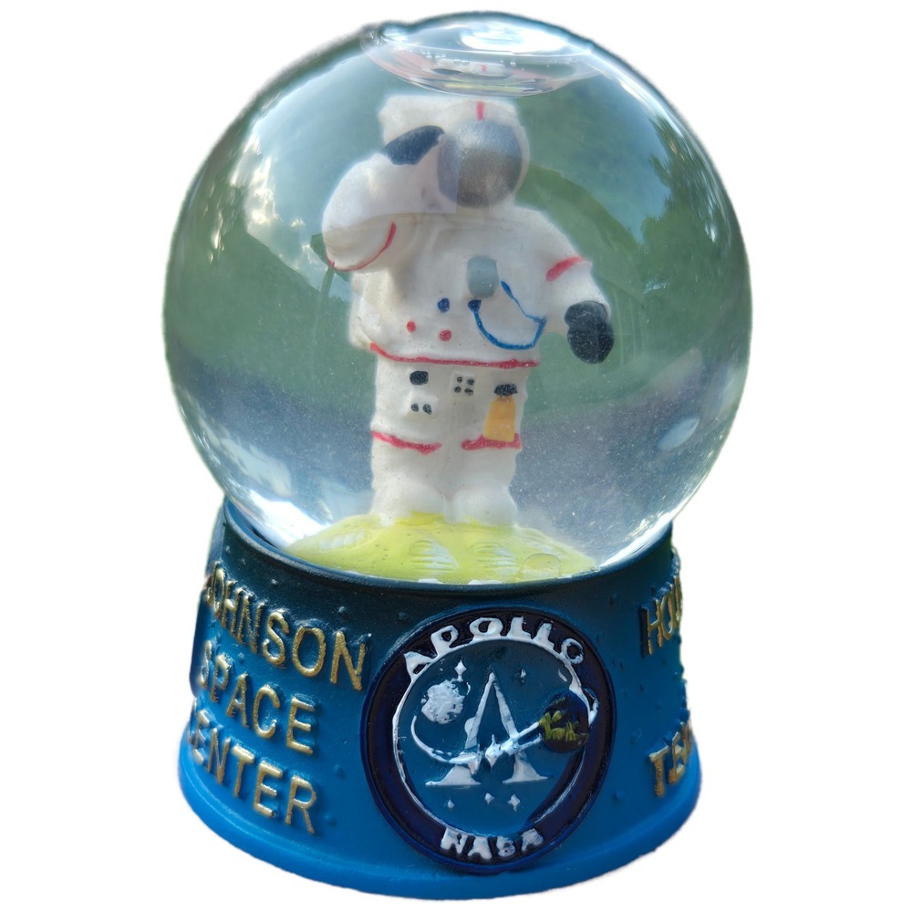NASA Johnson Space Center Mini Snow Globe Apollo Mission Control Houston TX